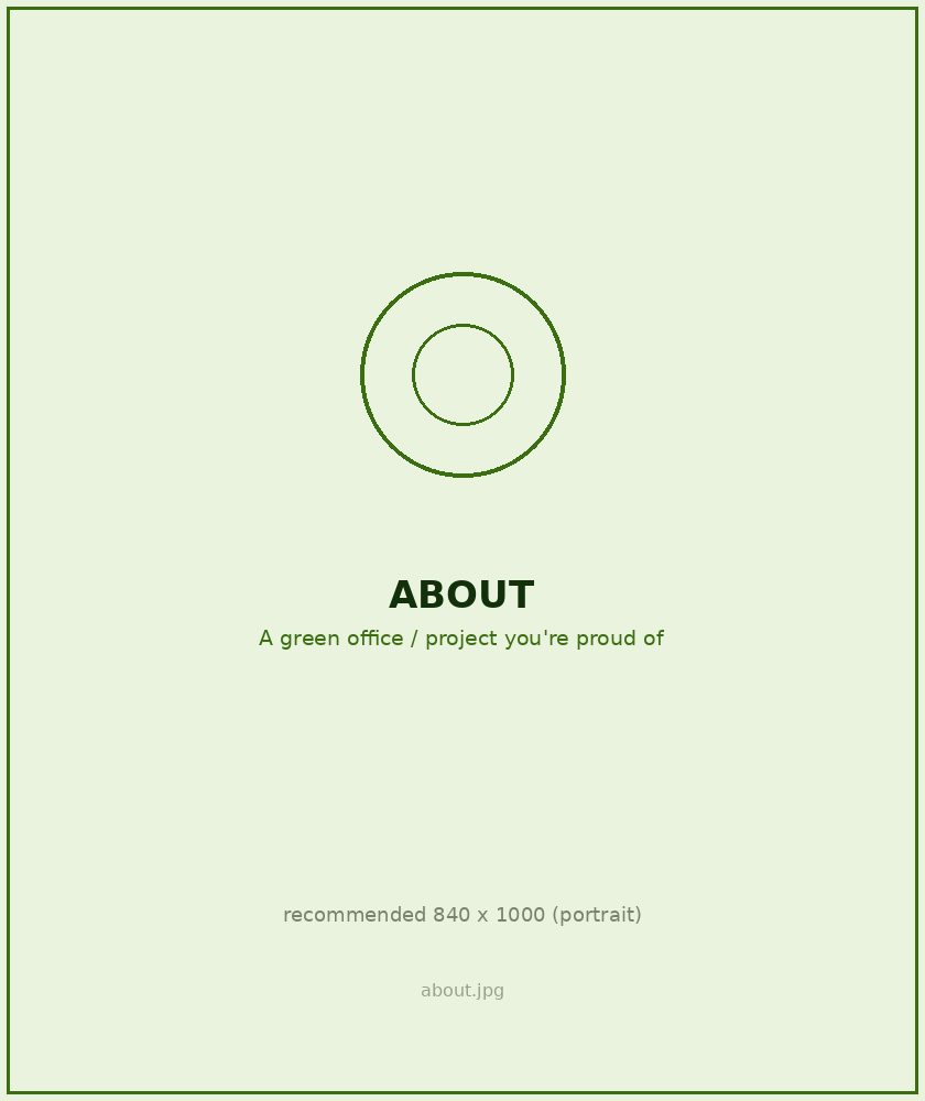 Green office interior